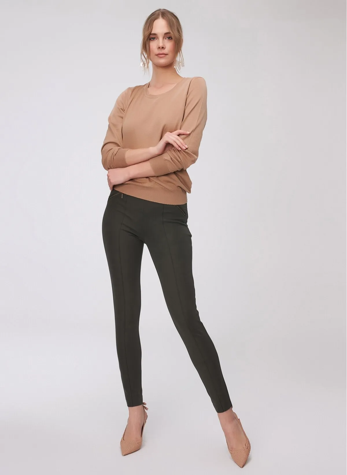 13759 Khaki Skinny Pants