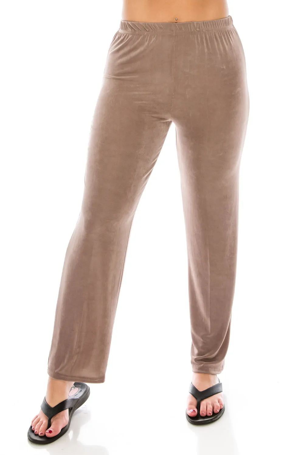Acetate Non Iron Elastic Waist Full Length Pants-5000AY-ARS1