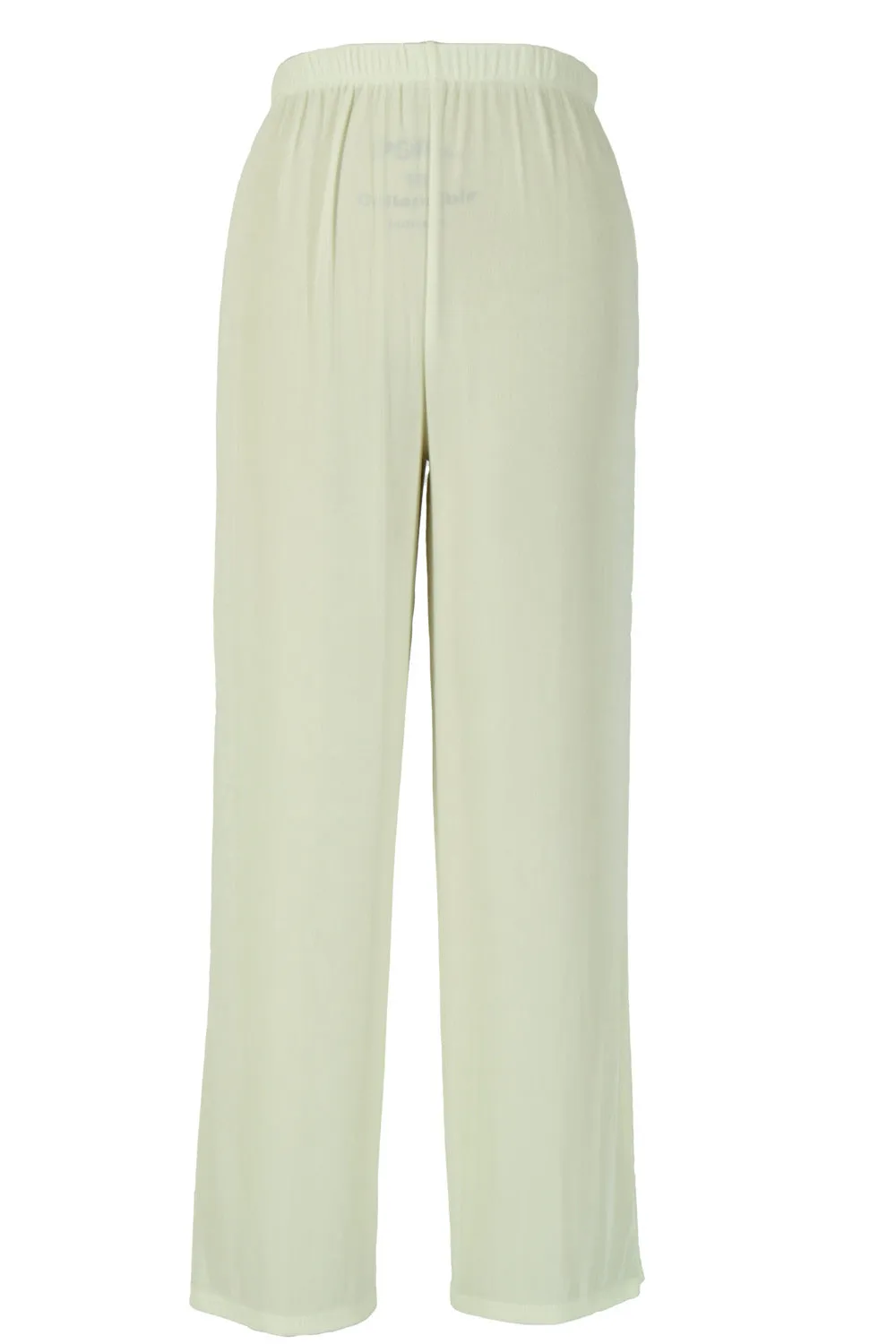 Acetate Non Iron Elastic Waist Full Length Pants-5000AY-ARS1