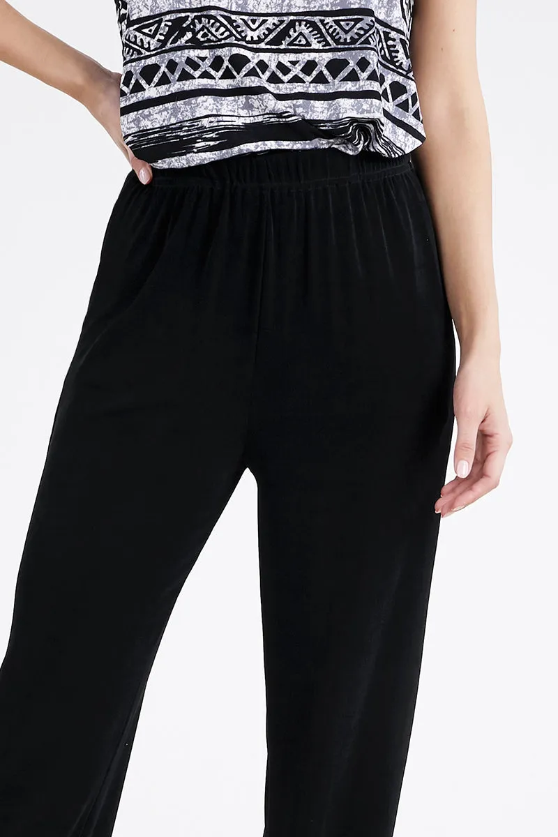 Acetate Non Iron Elastic Waist Full Length Pants-5000AY-ARS1