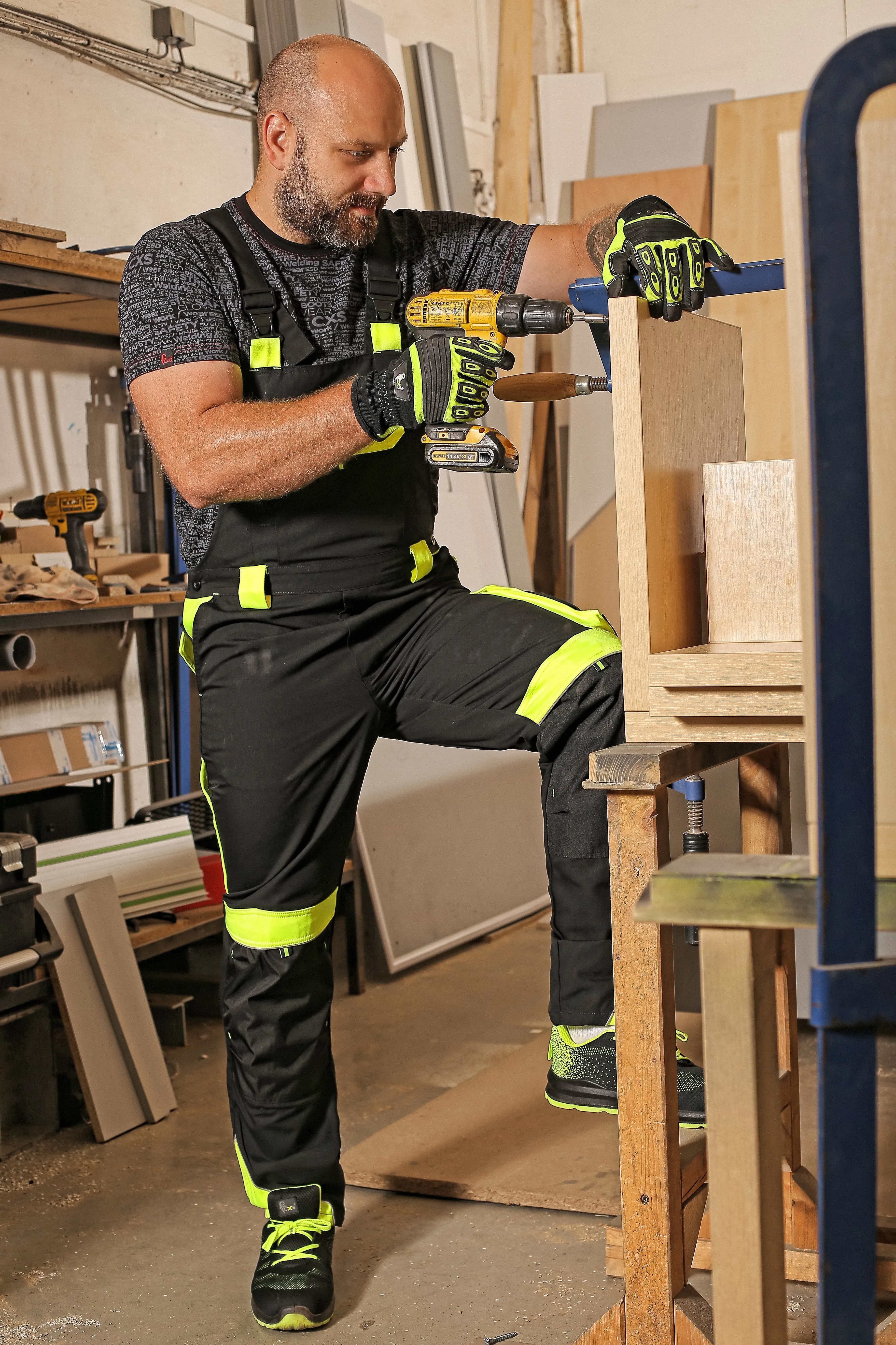 Bibpants CXS SIRIUS BRIGHTON, men´s, SHORTENED