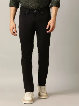 Black Dobby Rider Fit Jeans | JadeBlue