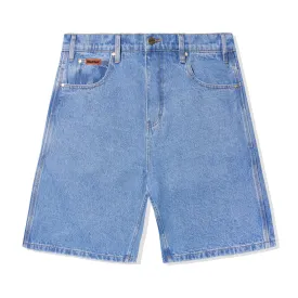 Butter Baggy Denim Shorts: Washed Indigo