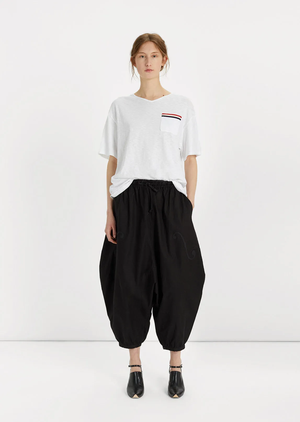 Cropped Jodhpur Cotton Pant
