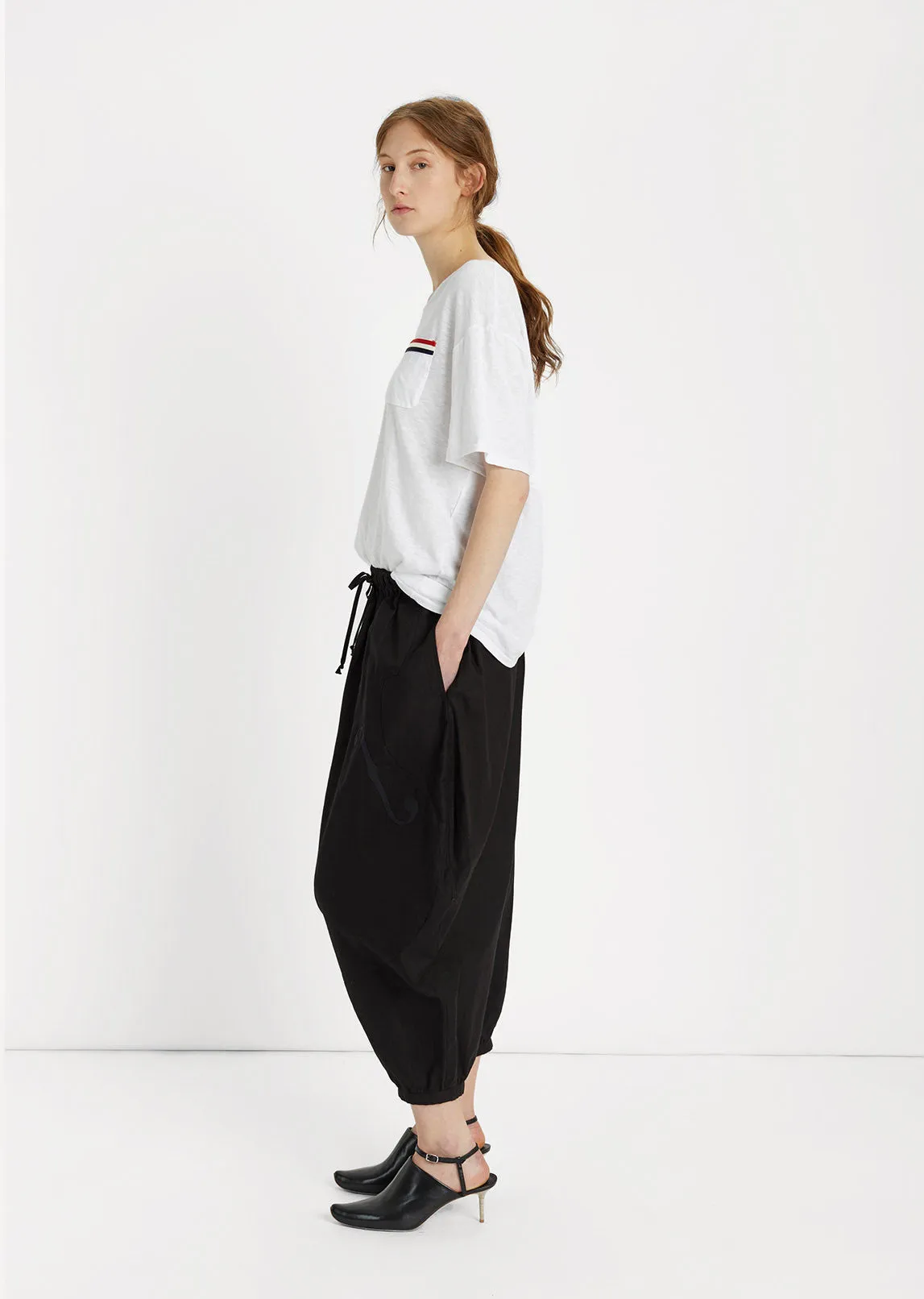 Cropped Jodhpur Cotton Pant