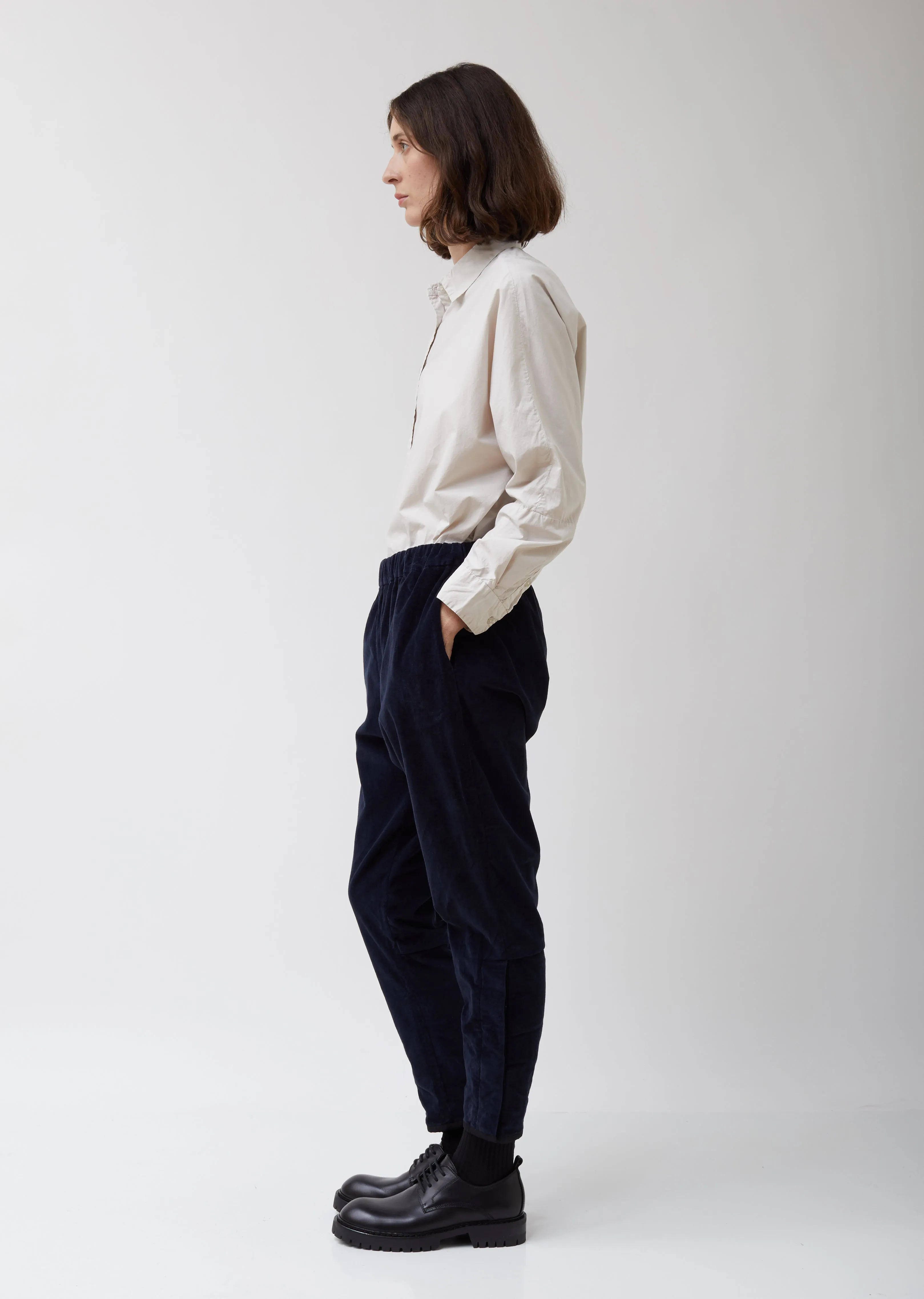 Dark Navy Velveteen Jodhpur Pant
