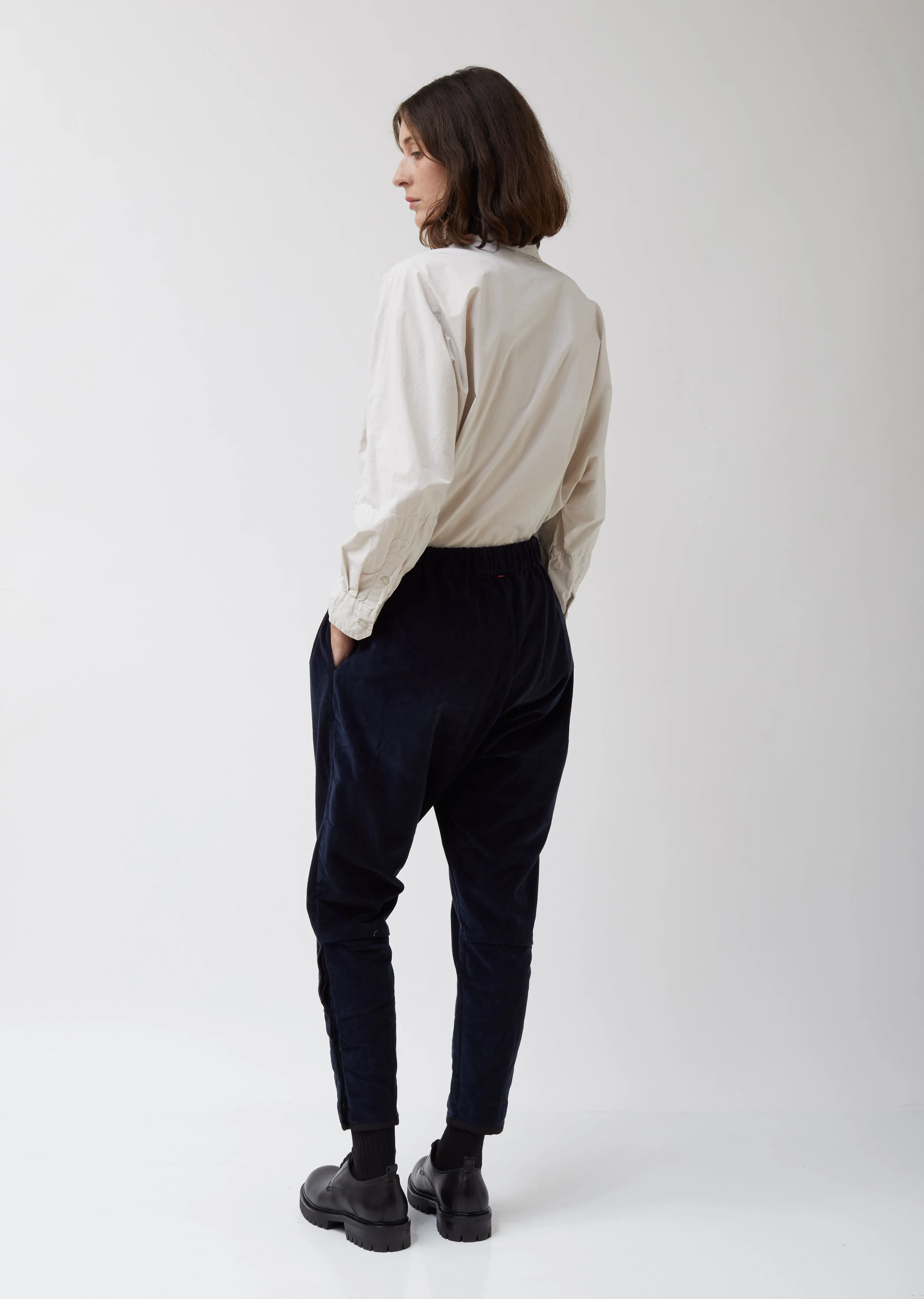 Dark Navy Velveteen Jodhpur Pant