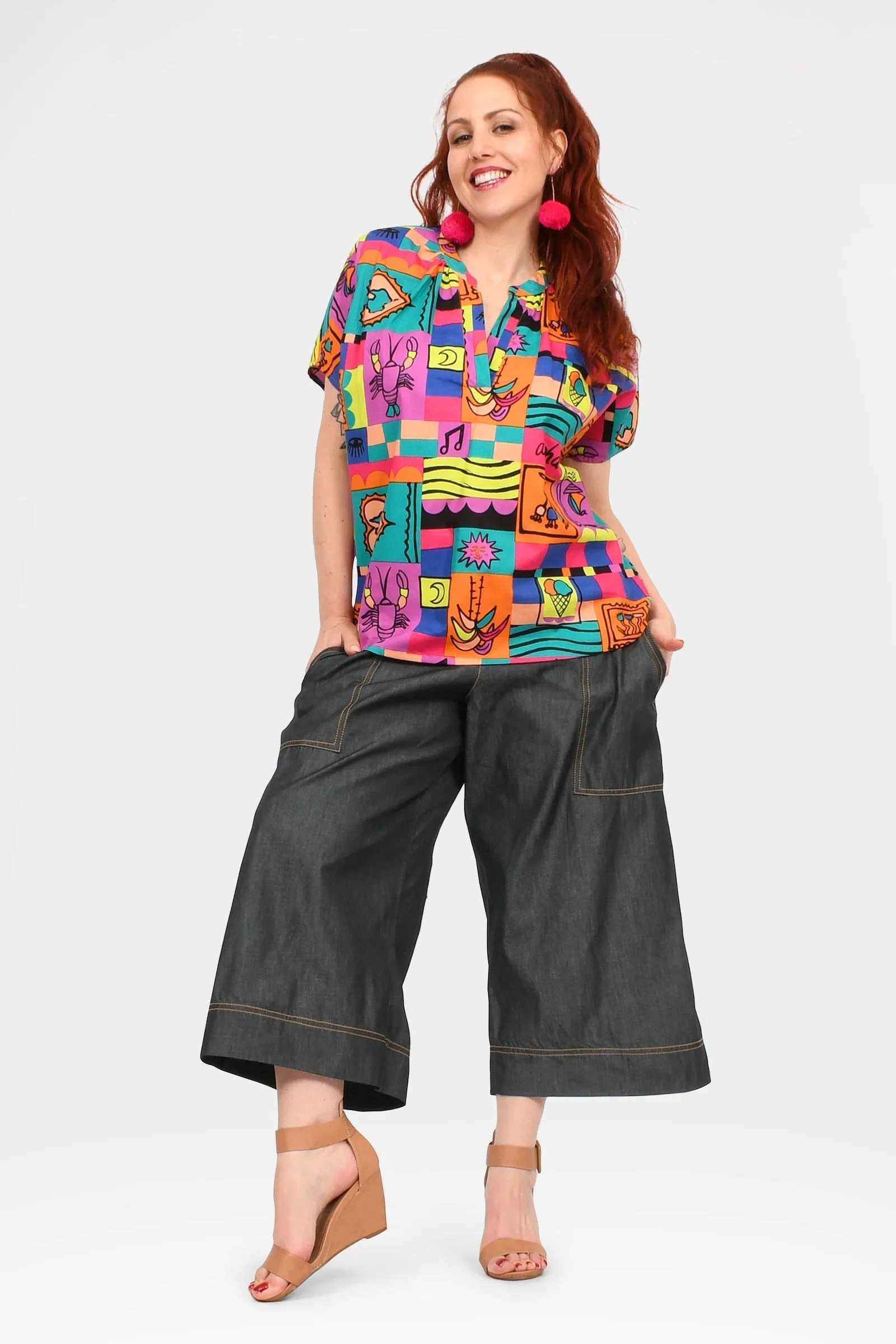 Gemma Denim 3/4 Pants