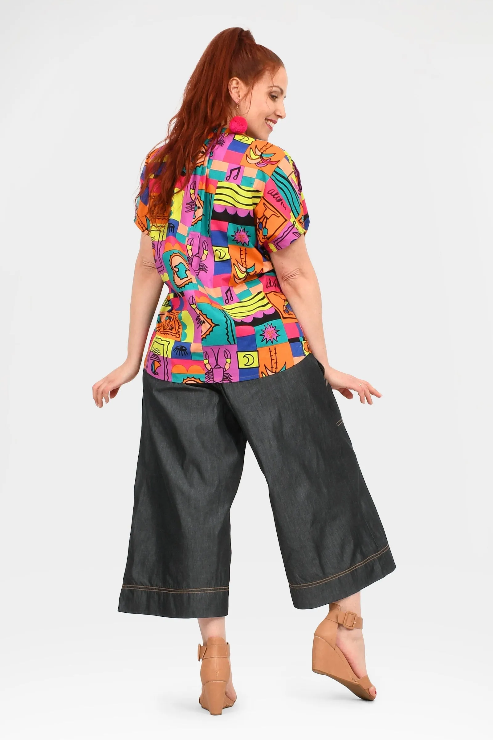 Gemma Denim 3/4 Pants
