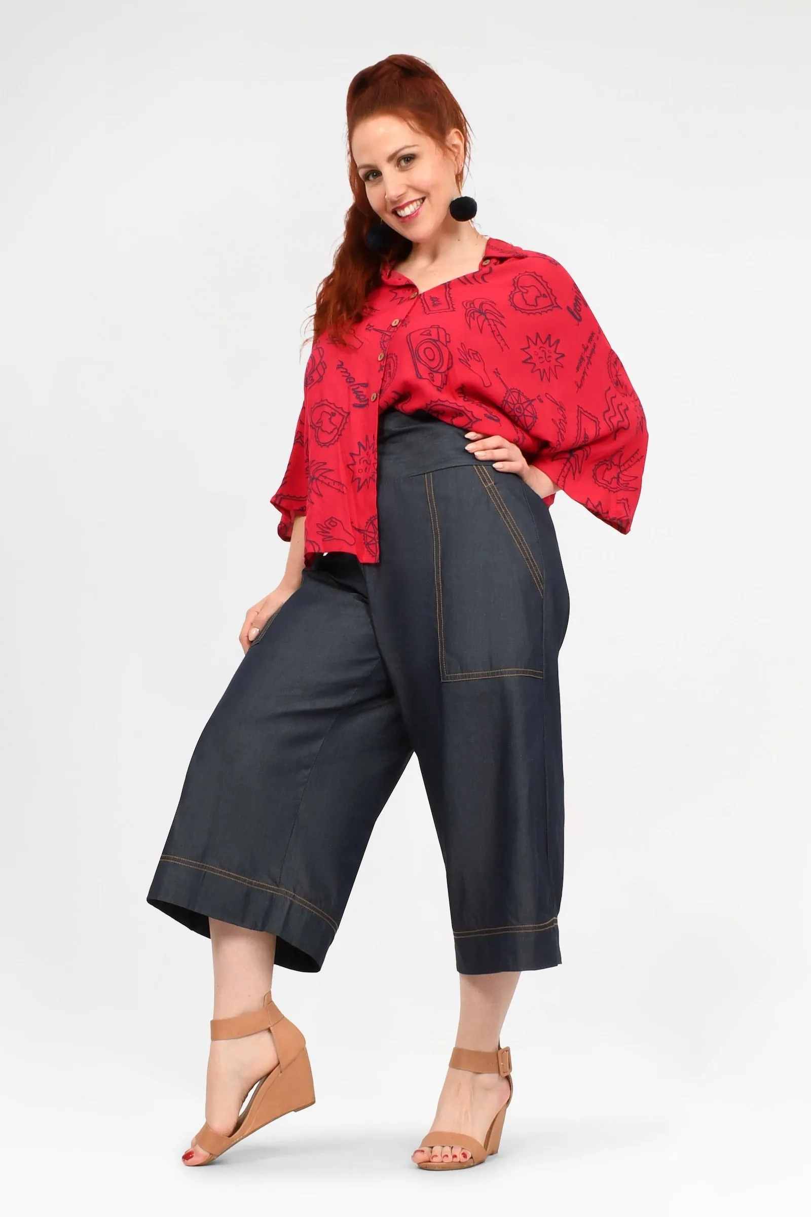 Gemma Denim 3/4 Pants