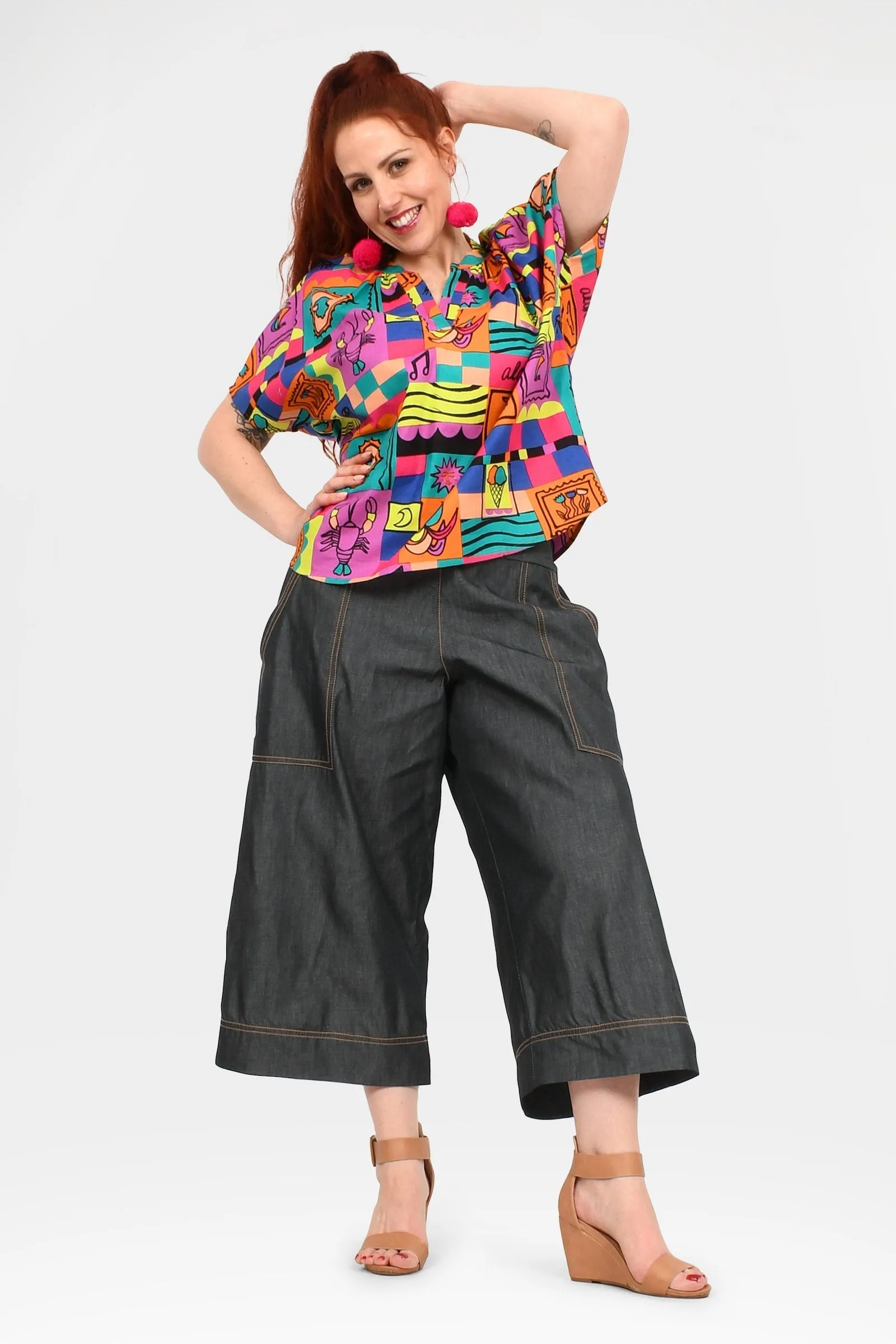 Gemma Denim 3/4 Pants