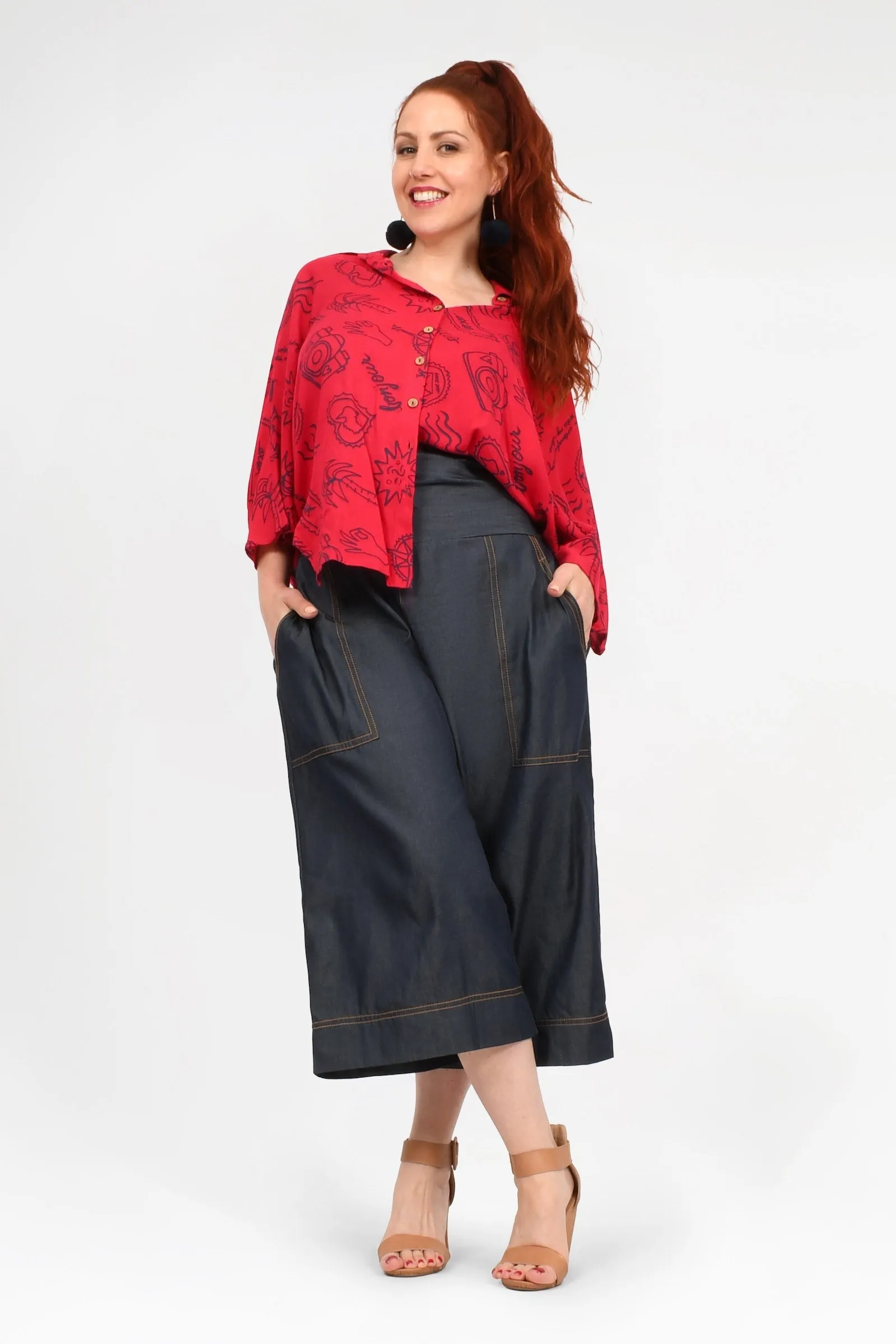 Gemma Denim 3/4 Pants