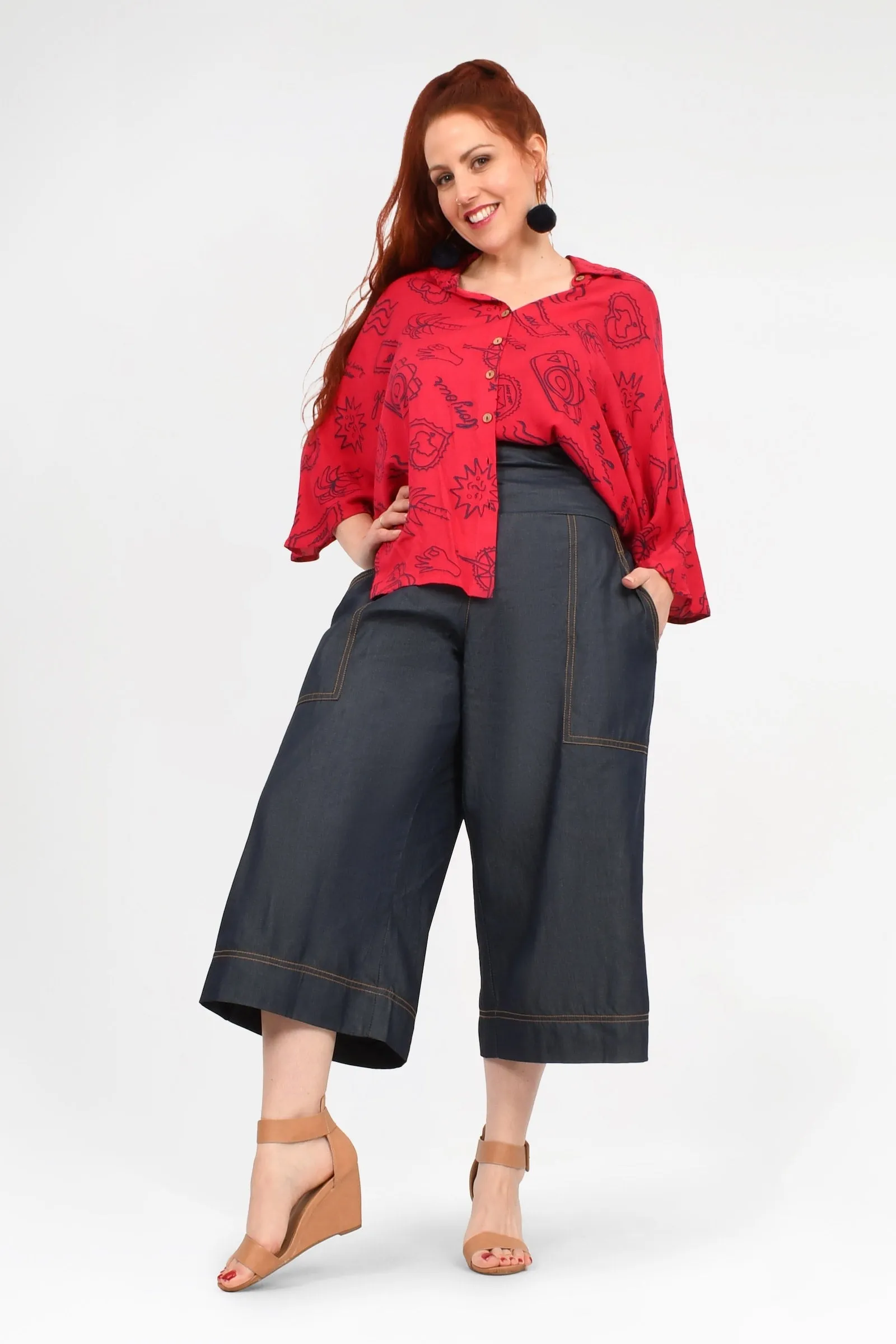Gemma Denim 3/4 Pants