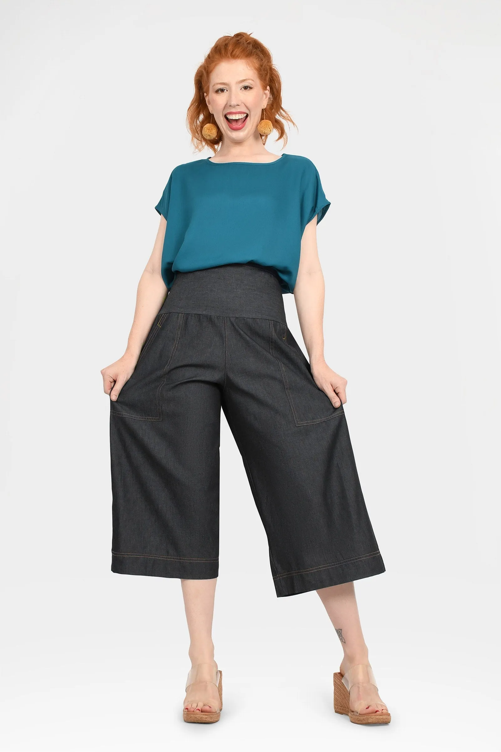 Gemma Denim 3/4 Pants