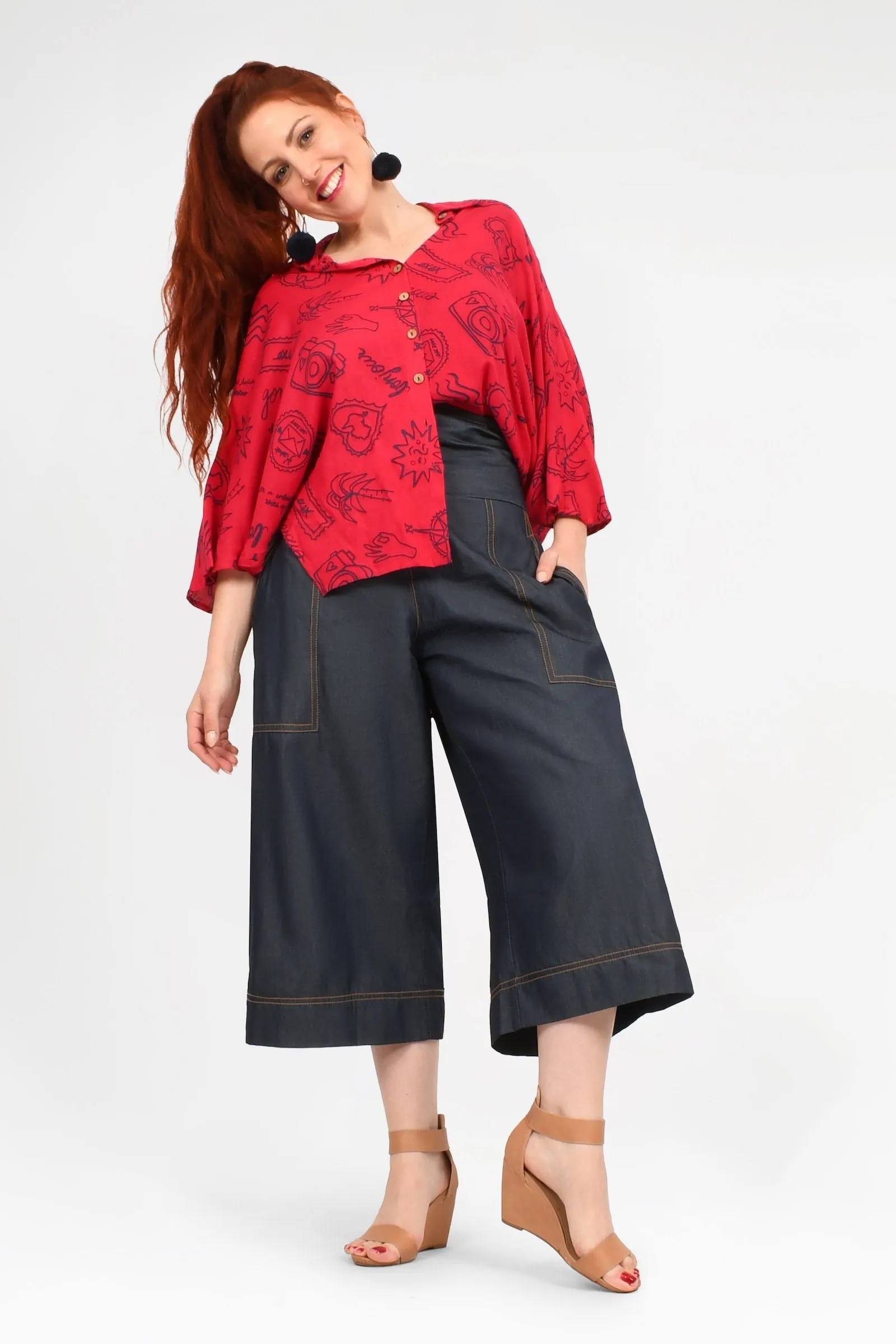 Gemma Denim 3/4 Pants