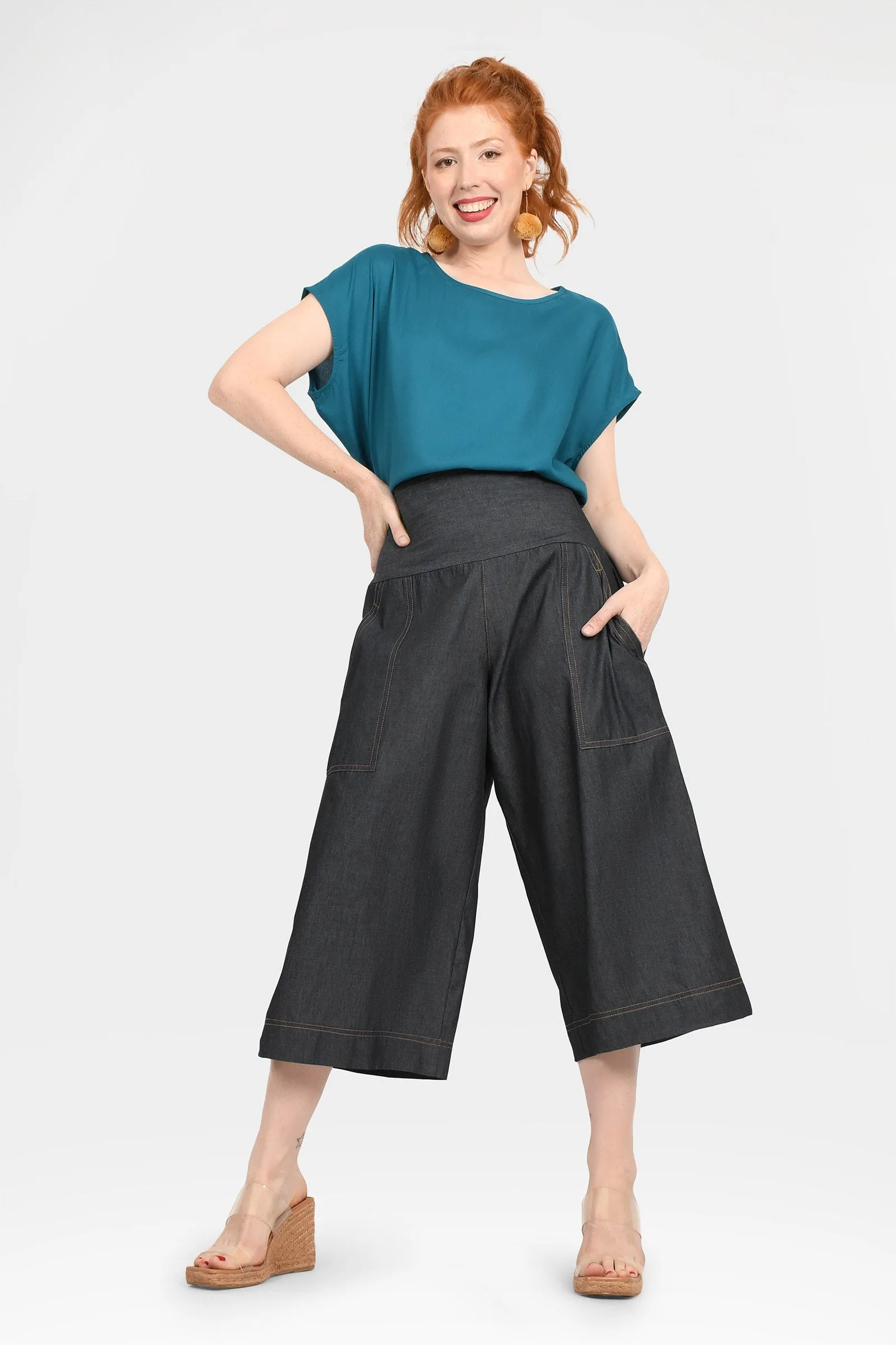 Gemma Denim 3/4 Pants