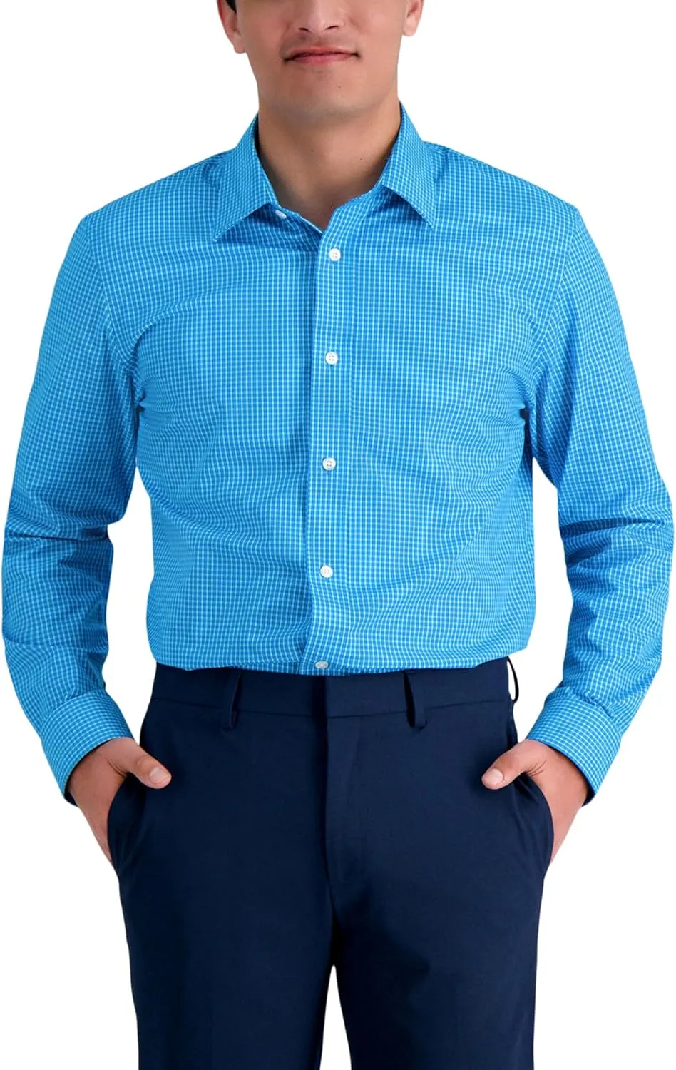 Haggar Men's Premium Comfort Slim Fit Wrinkle Resistant Dress Shirt