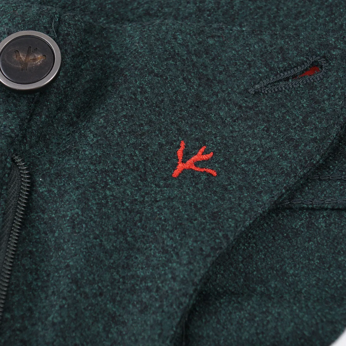 Isaia Slim-Fit Flannel Wool Jeans