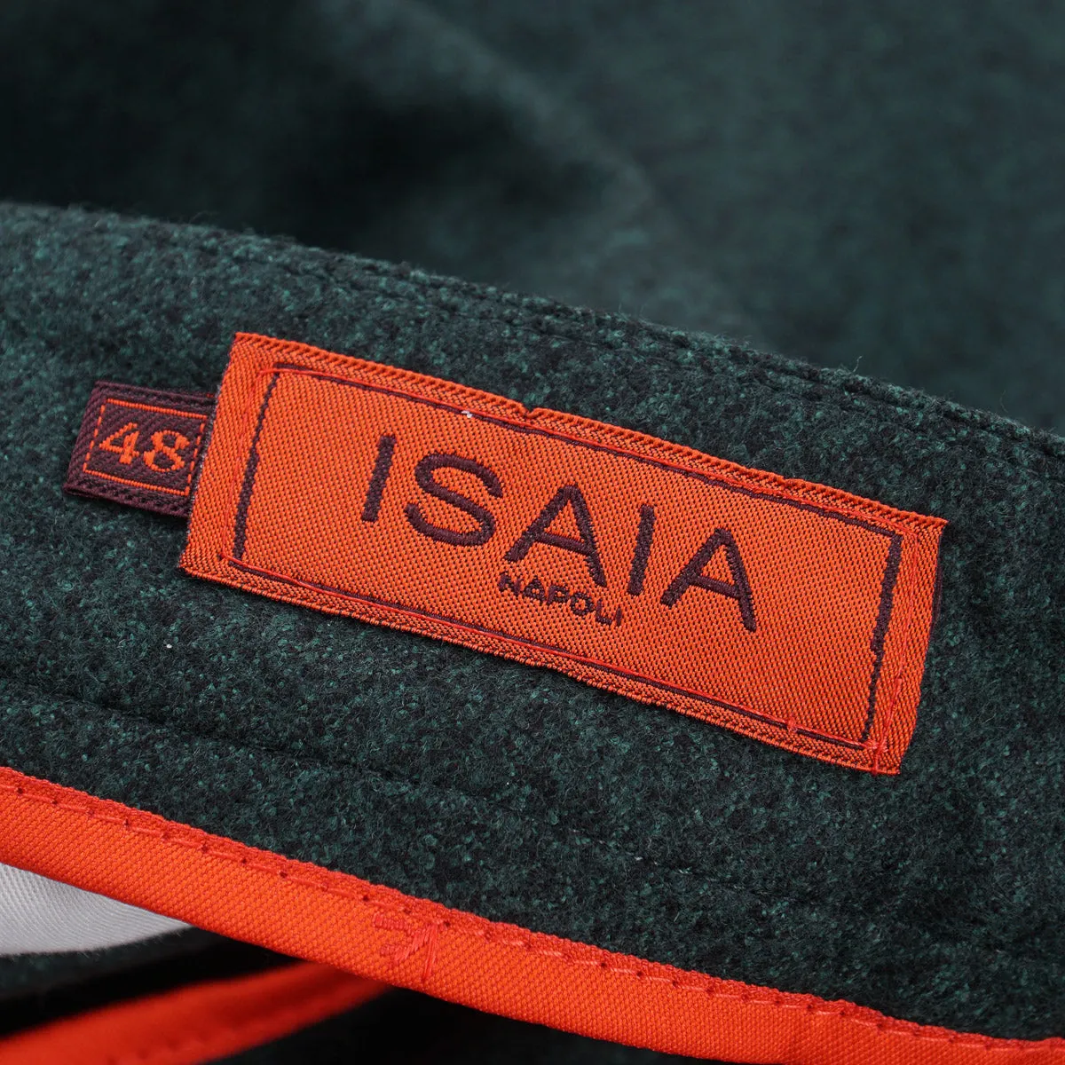 Isaia Slim-Fit Flannel Wool Jeans