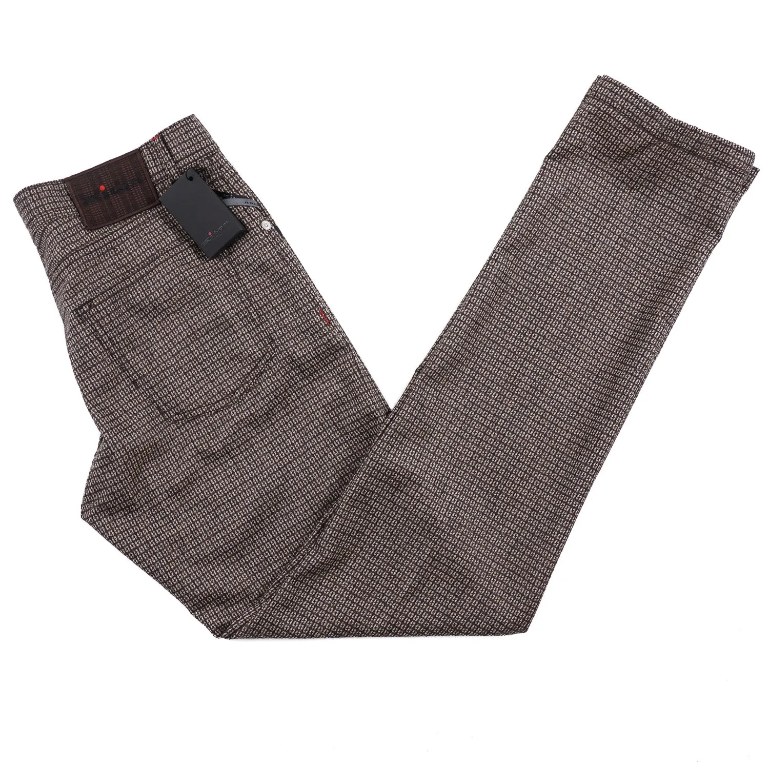 Kiton Slim Fit Five-Pocket Soft Flannel Wool Pants