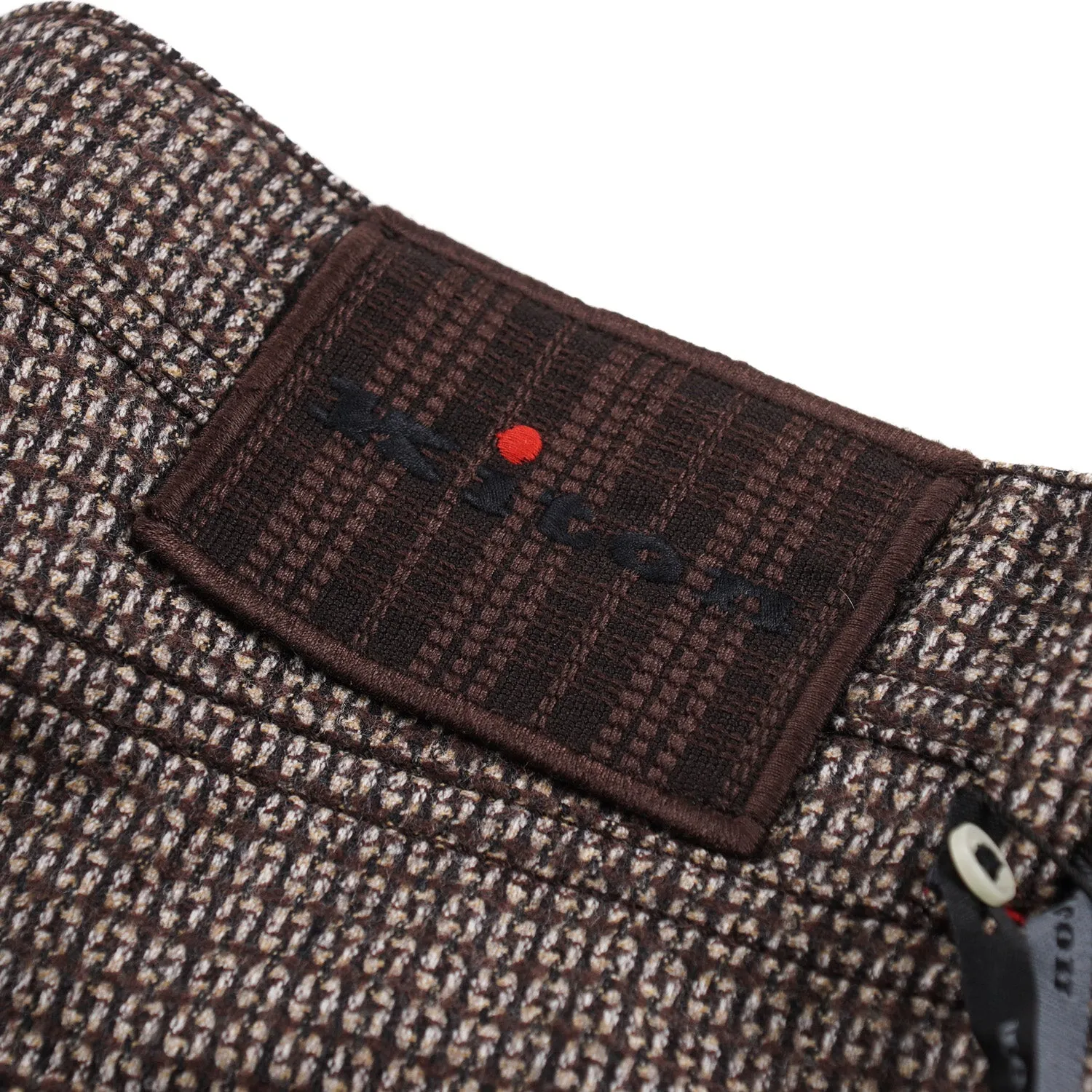 Kiton Slim Fit Five-Pocket Soft Flannel Wool Pants