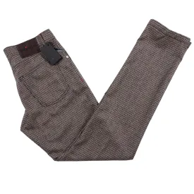 Kiton Slim Fit Five-Pocket Soft Flannel Wool Pants