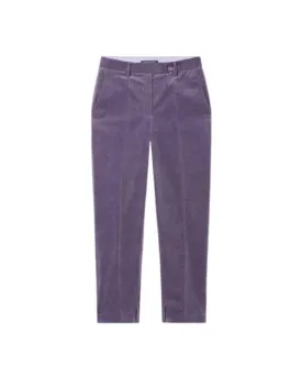 Luisa Cerano Tapered Cropped Velvet Pant