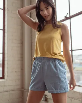 Organic Chambray Pull-On Short