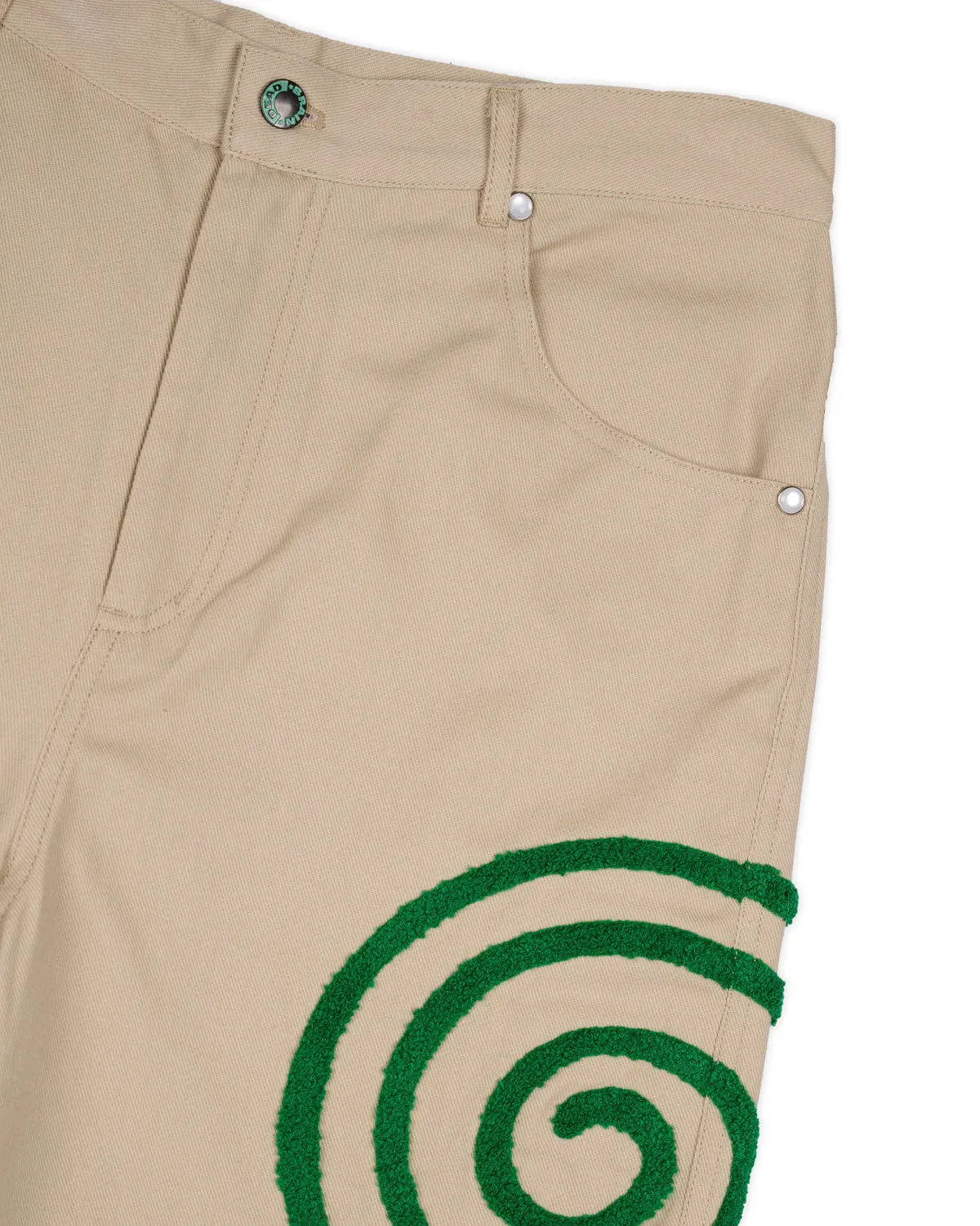 Swirls Twill Pant - Khaki
