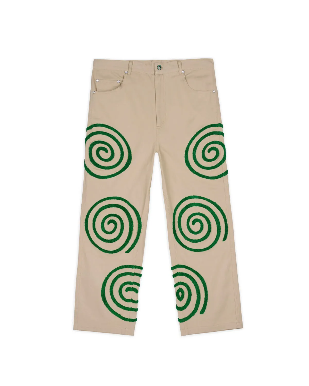 Swirls Twill Pant - Khaki