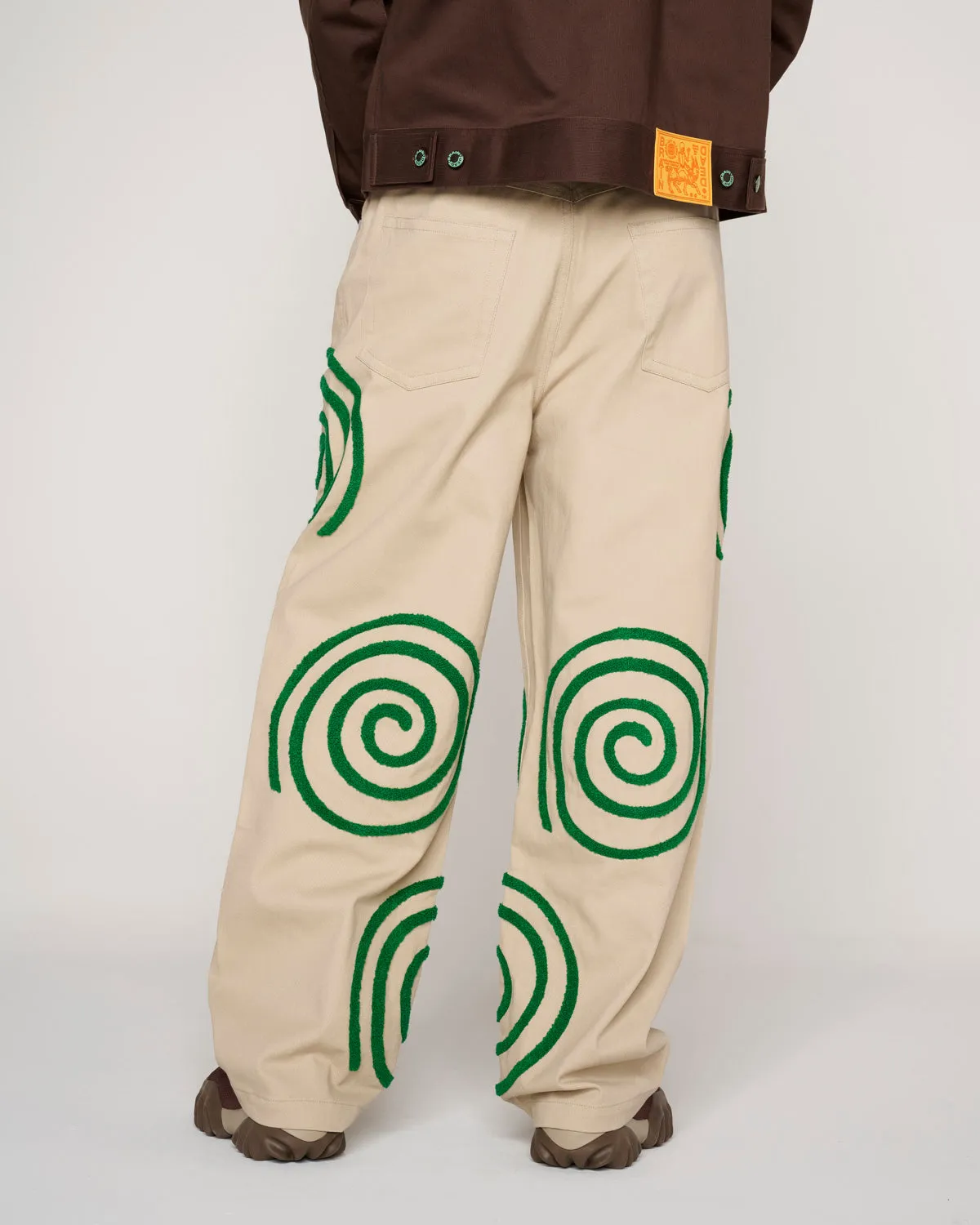 Swirls Twill Pant - Khaki