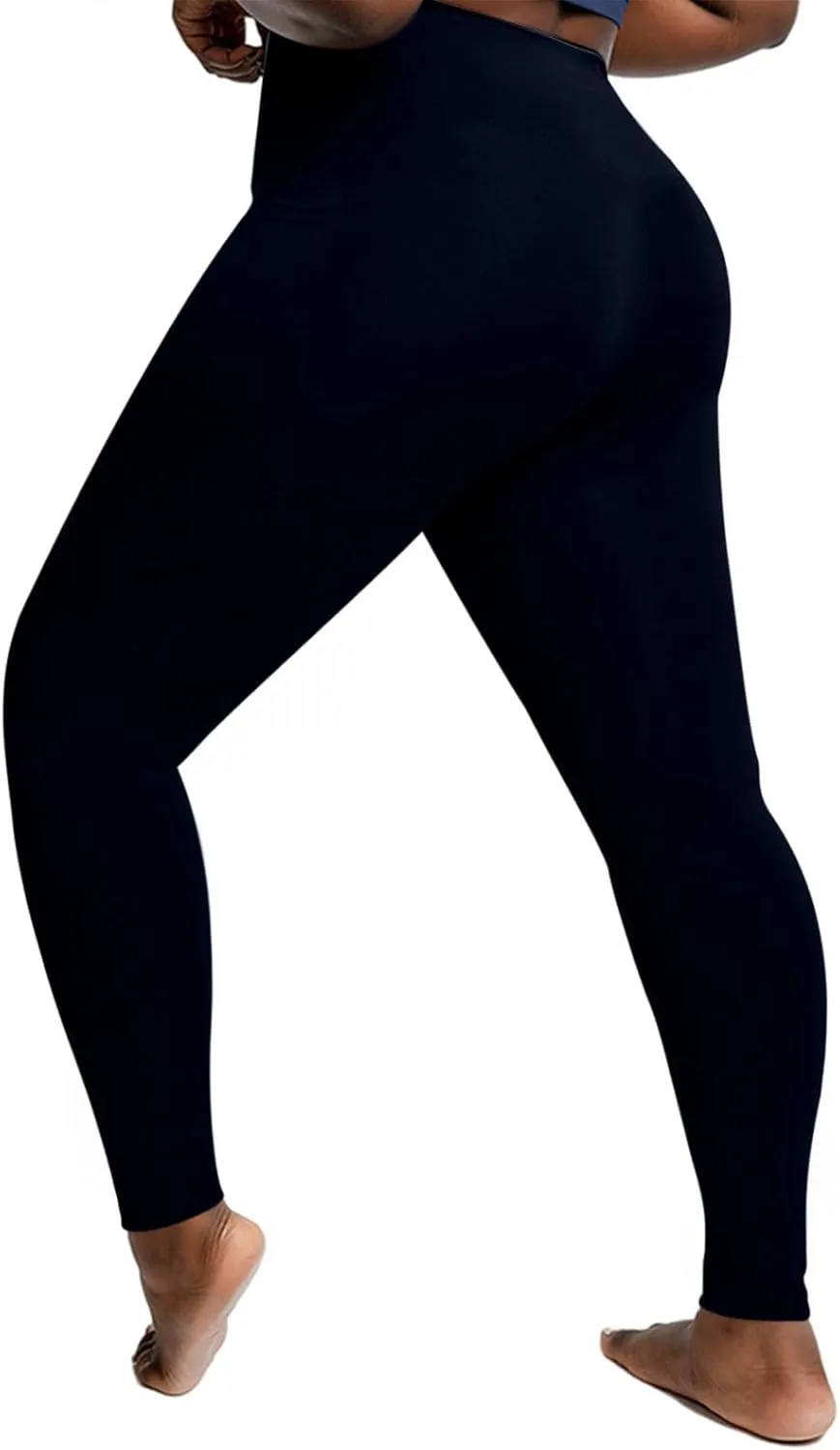 Women's Leggings Plus Size Workout Leggings Tummy Control Leggings with Pockets Stretch Yoga Leggings Athletic Pants